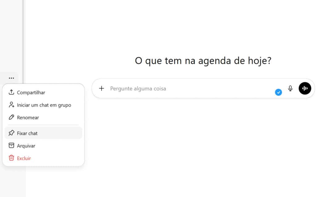 ChatGPT agora permite fixar conversas importantes no histórico 5 chatgpt