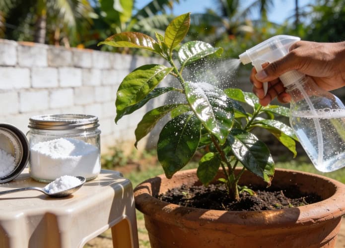 Essa receitinha com bicarbonato salva plantas com fungos