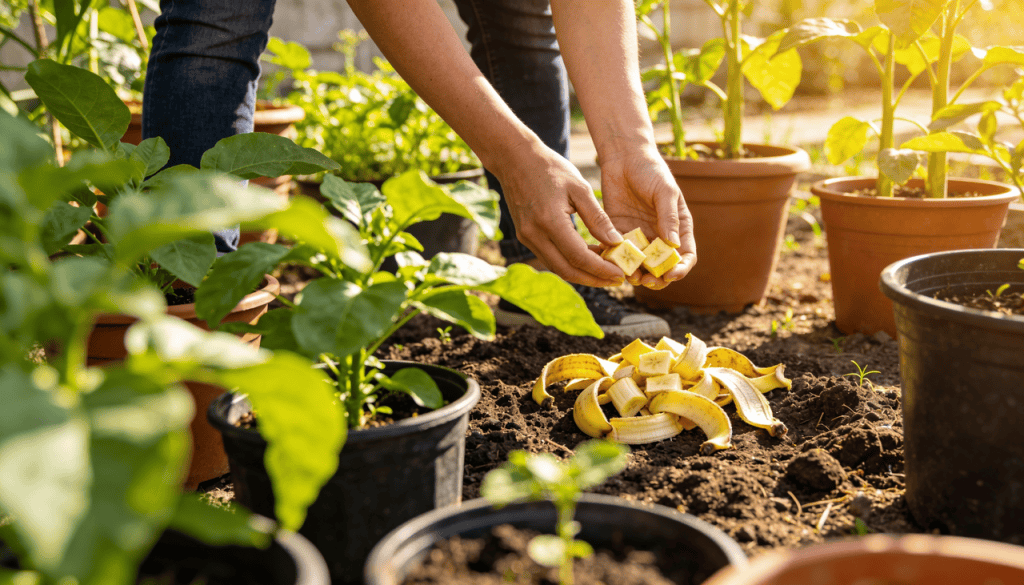 A casca de banana que você descartava pode ser a salvação do seu jardim