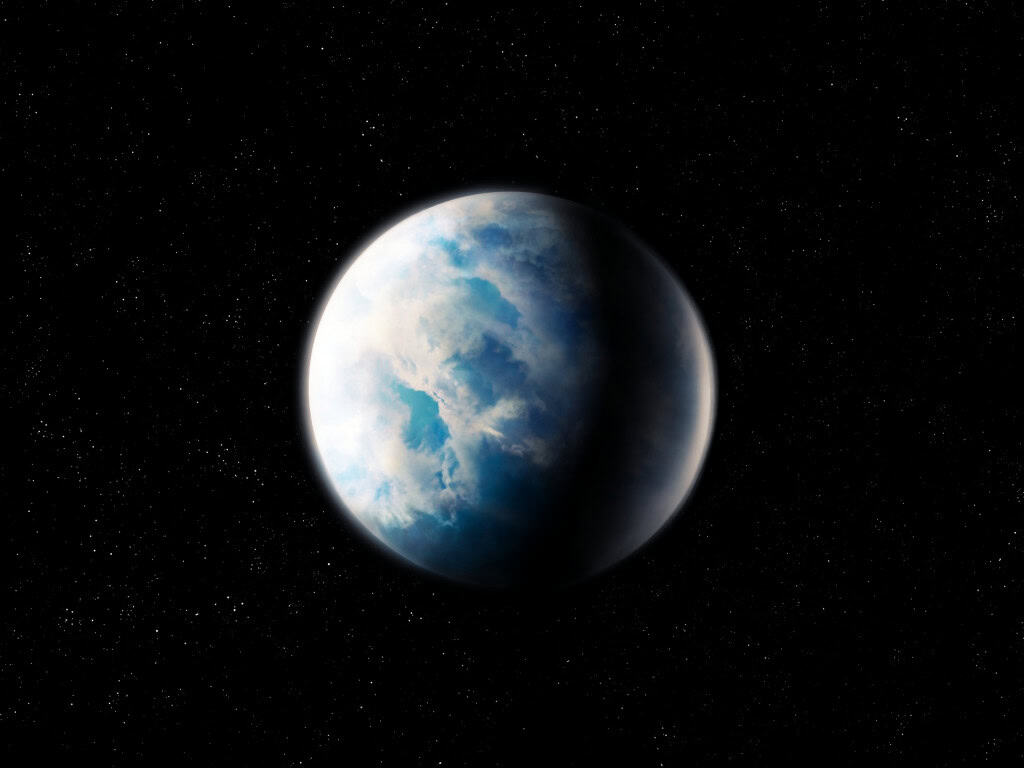 Representação de exoplaneta
