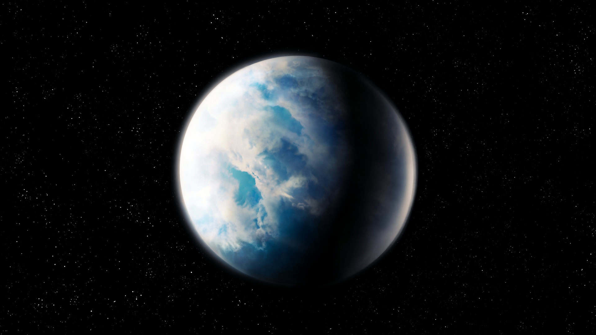 Representação de exoplaneta