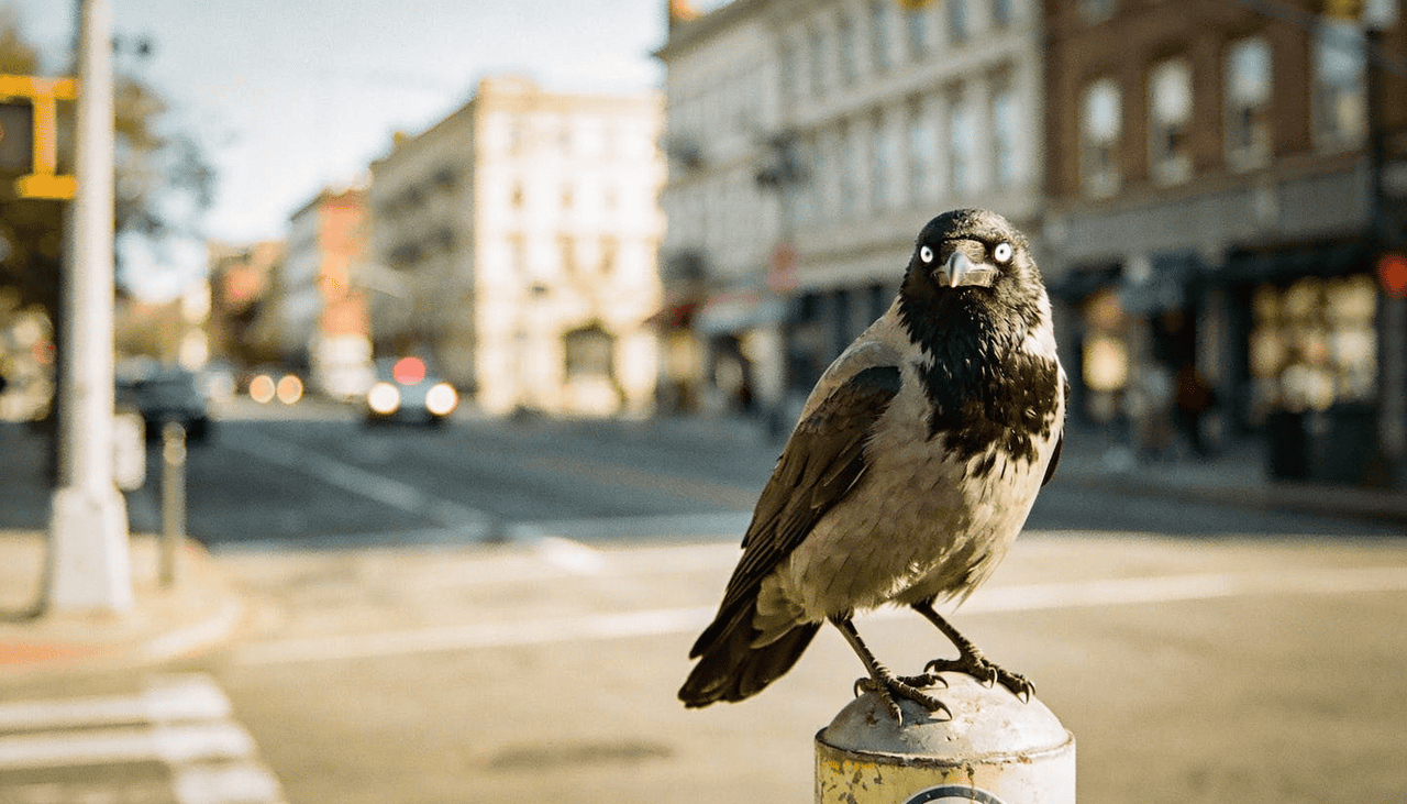 O pássaro inteligente que nunca esquece o rosto de quem o tratou mal