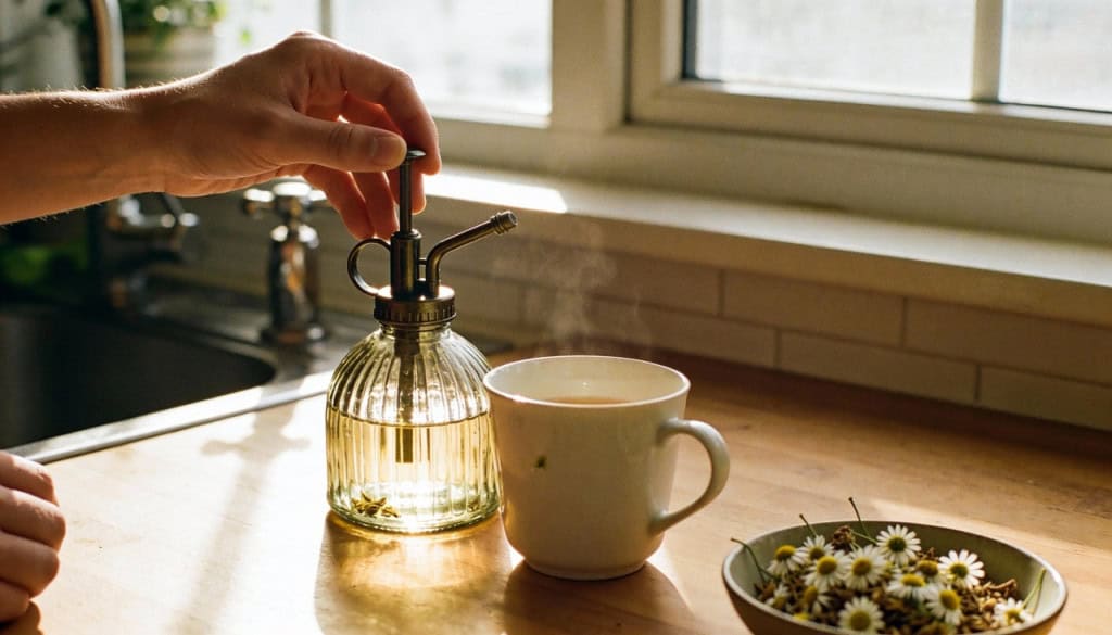 Você sabia que um simples chá de camomila poder dar um "glow up" nas suas plantas?