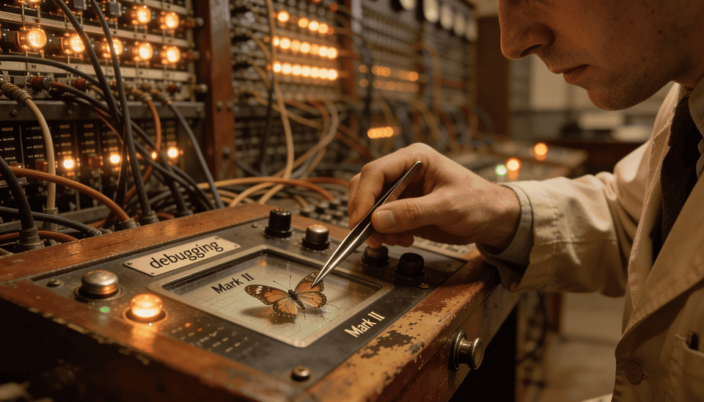 Por que chamarmos os erros de computador de bugs, se a tradução é inseto