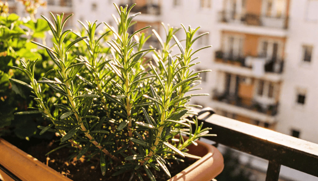 Por que plantar alecrim em vasos na varanda pode afastar insetos e melhorar seu humor?