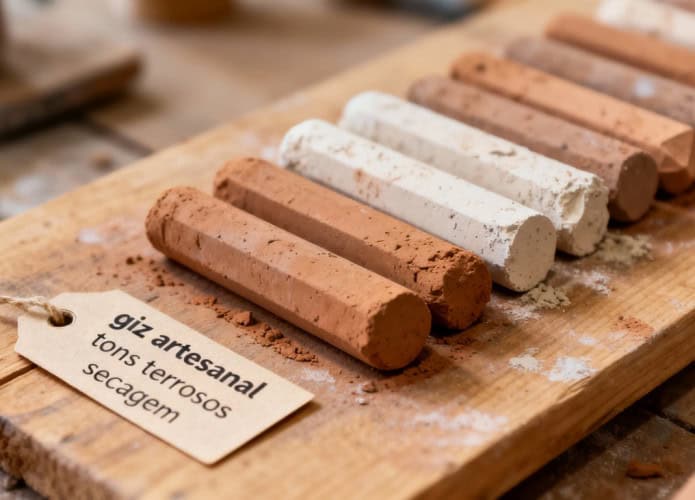 Aprenda a fazer seu próprio giz artesanal que escreve bem e dura bastante