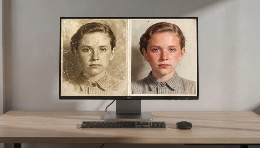 O aplicativo que transforma qualquer foto antiga e rasurada em uma imagem colorida e nítida com IA