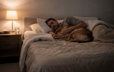 Os benefícios reais para a saúde de dividir a cama com um animal de estimação