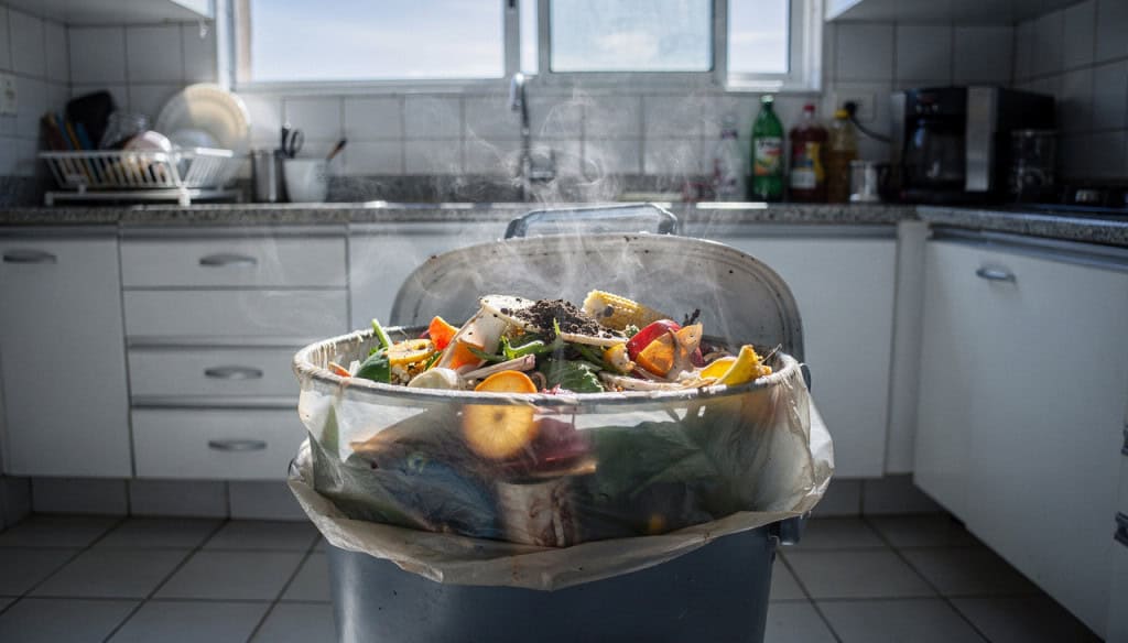 Por que o lixo da cozinha fede mais nos dias quentes?