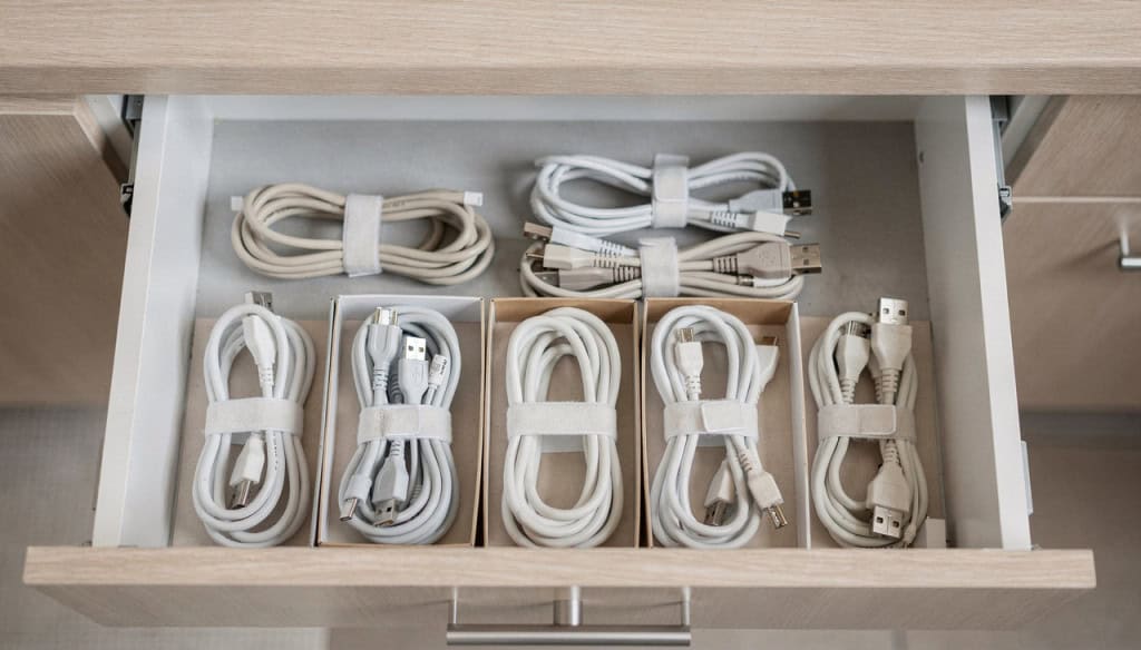 Como organizar cabos de forma prática e reduzir estresse no dia a dia