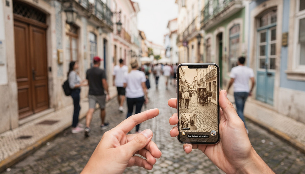 Centros históricos ganham vida nova com realidade aumentada