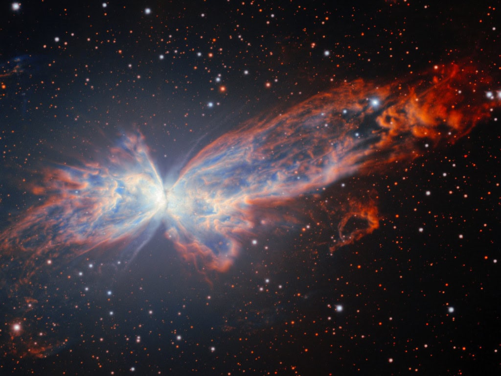 Imagem da nebulosa da borboleta