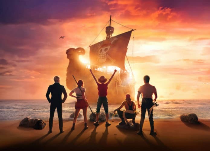 cena de divulgação da série One Piece