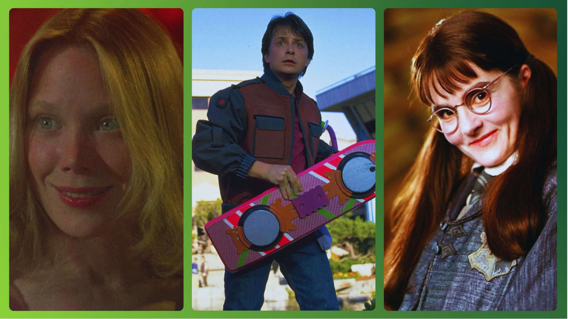 Carrie - A Estranha, De volta para o Futuro e Harry Potter e a Câmara Secreta