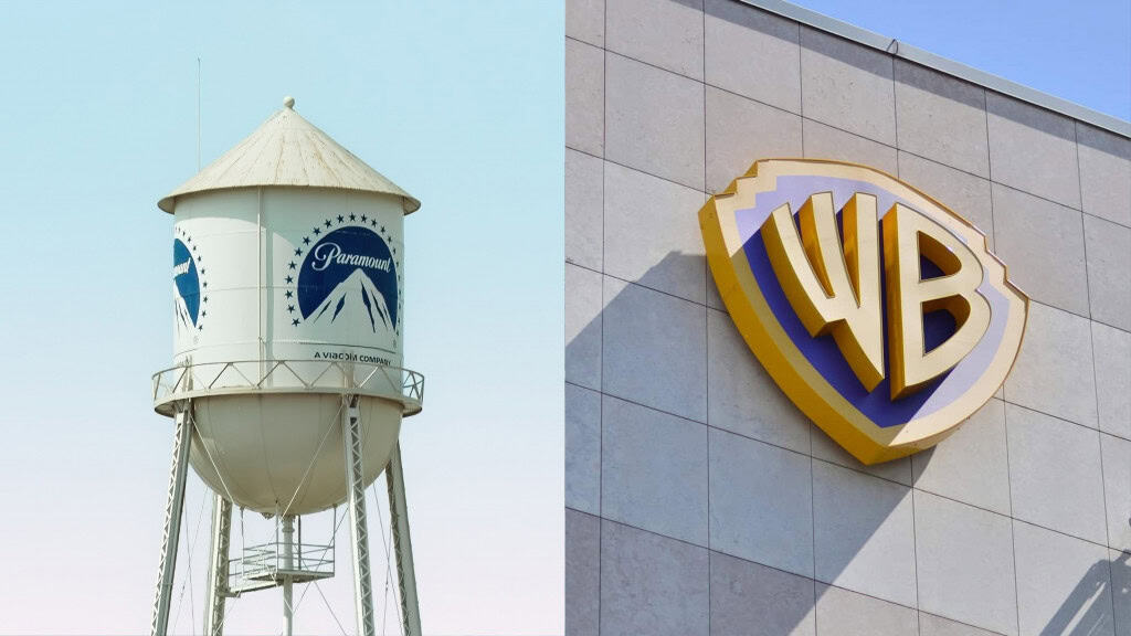Logos de Paramount e Warner