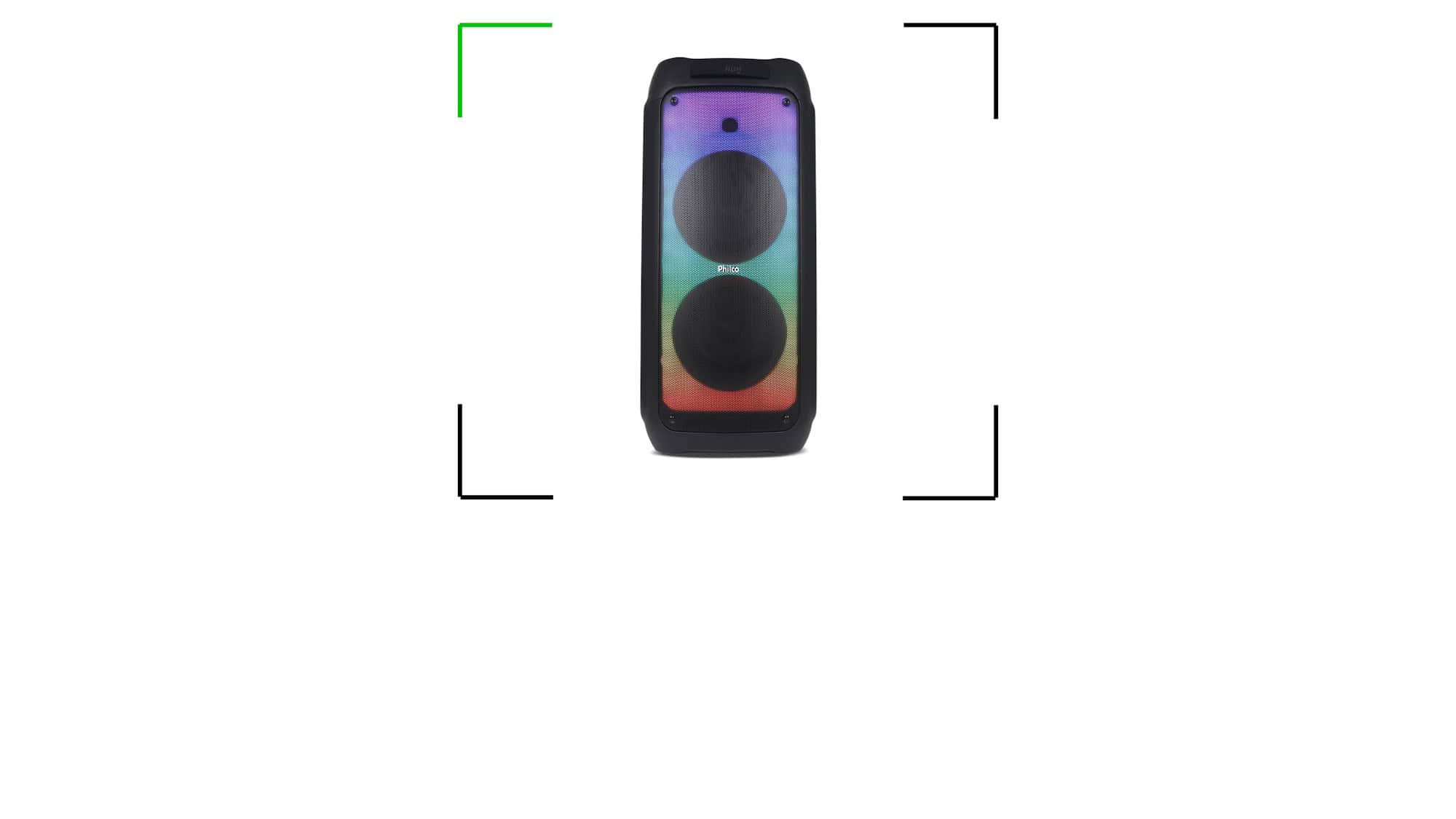 Som potente e show de luzes: caixa de som Philco Extreme Flash Lights está em oferta