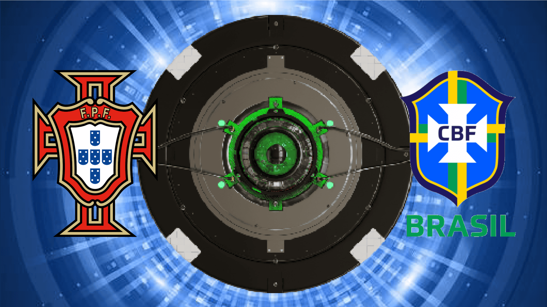 Logos de Portugal e Brasil