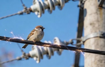 Por que os pássaros não tomam choque nos fios elétricos?