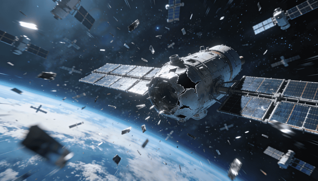 Como o lixo espacial pode derrubar a internet do futuro