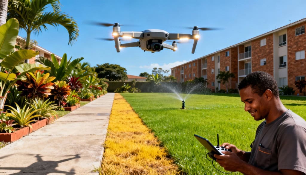 Saiba como Drones estão sendo usados pra regar e monitorar grandes jardins