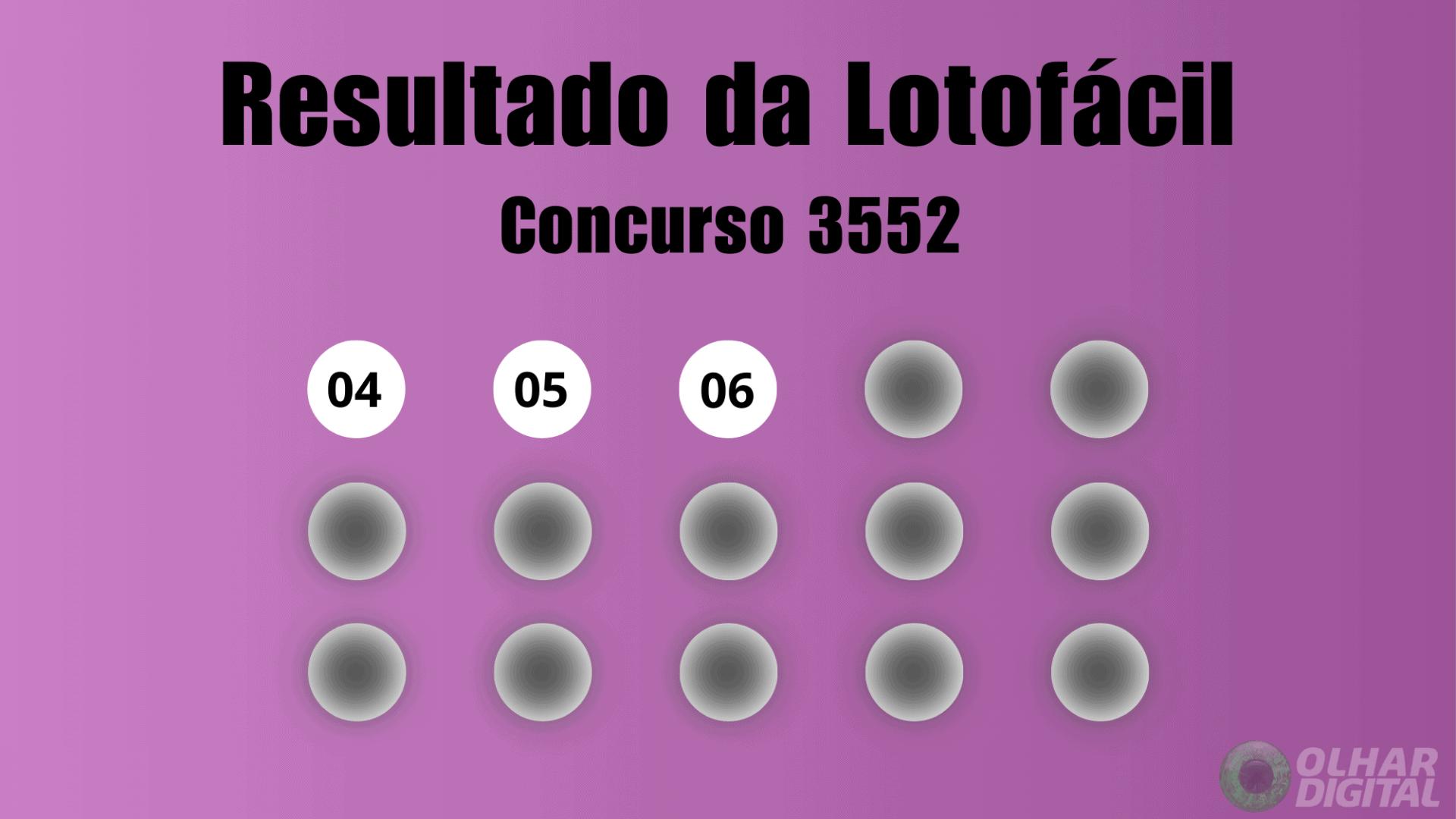 Lotofácil 3552