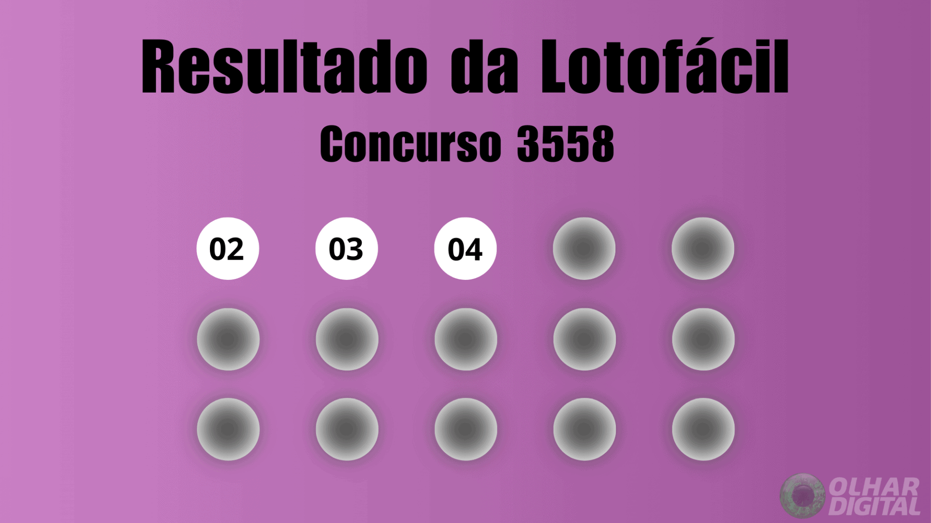 Lotofácil 3558