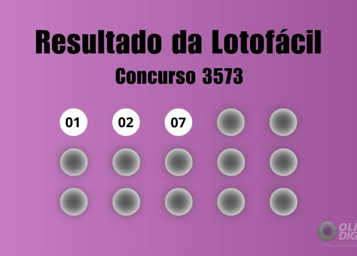 Veja na matéria os números sorteados do concurso 3573 da Lotofácil