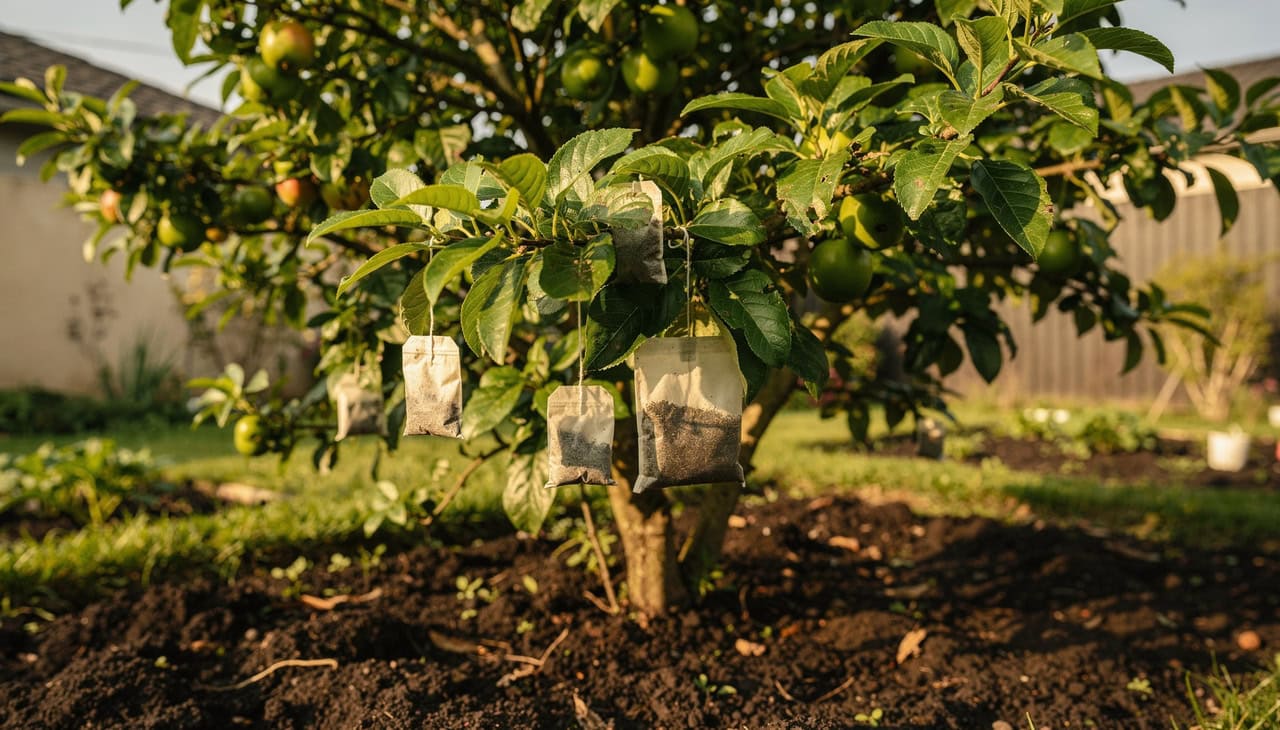 Truques simples com saquinhos de chá no jardim que embeleza suas plantas