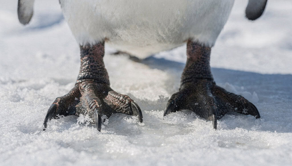 Como os pinguins vivem no gelo da Antártida sem que suas patas congelem