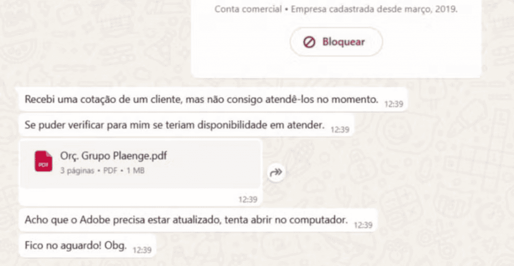 ataque não explora falhas de segurança no WhatsApp em si, mas se aproveita da confiança do usuário e da integração com o WhatsApp Web