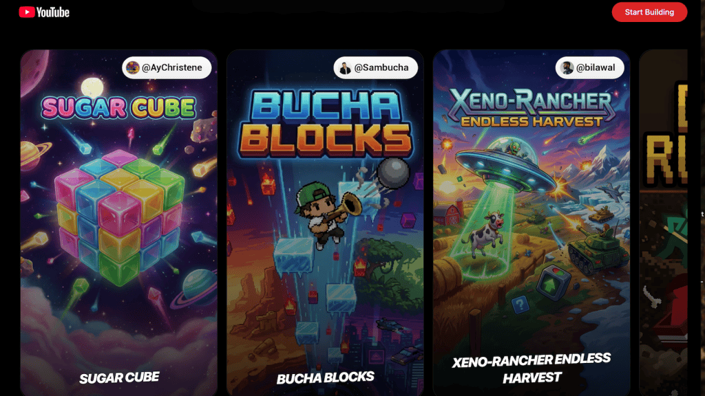 Exemplos de jogos criados