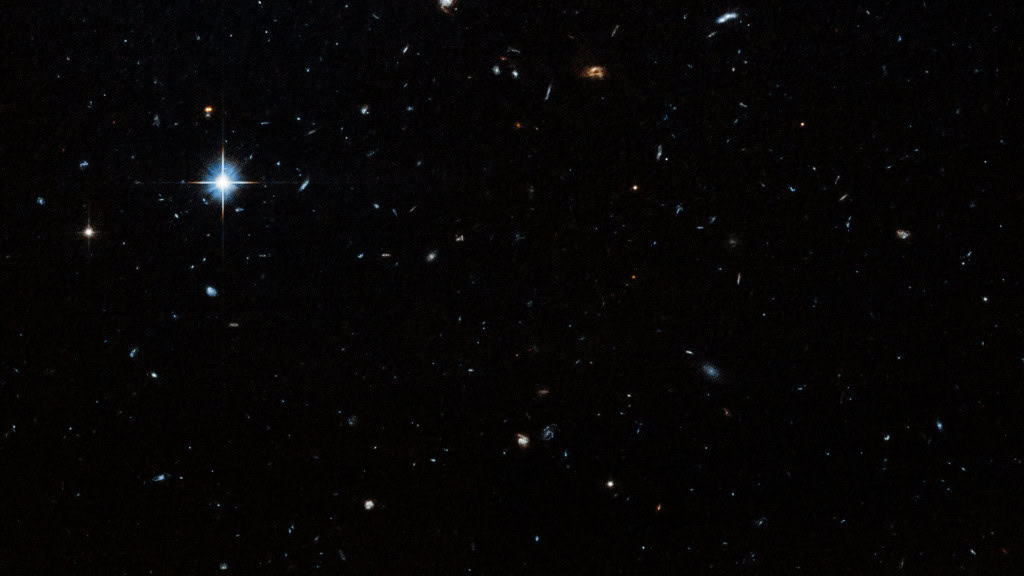 Imagem capturada pelo telescópio Hubble do local onde a Cloud-9 está