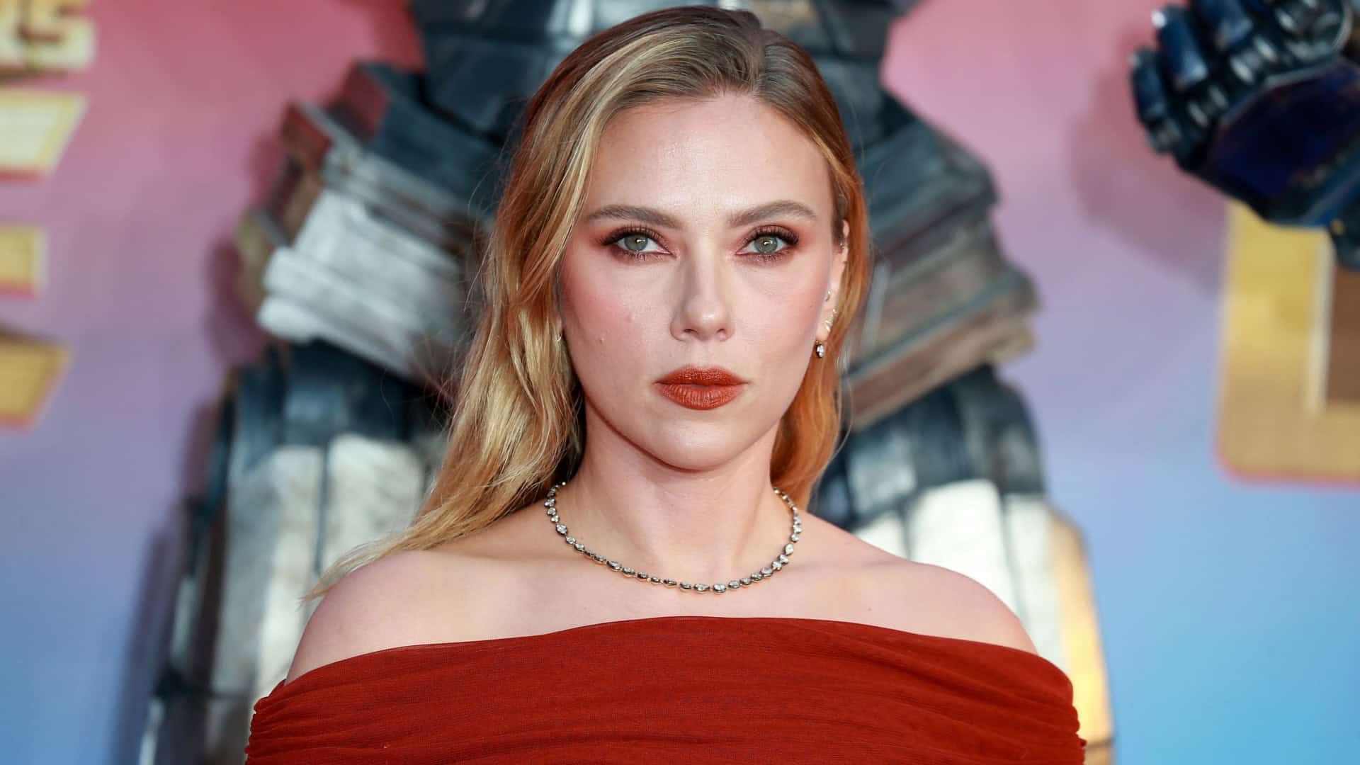 Atriz Scarlett Johansson durante evento