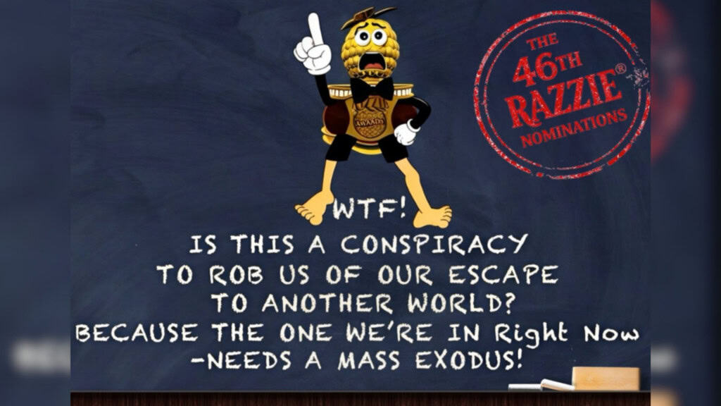 Montagem sobre indicações do Framboesa de Ouro de 2026