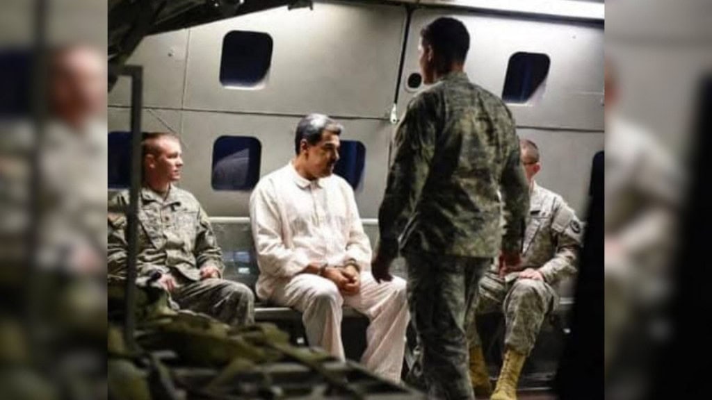 Imagem falsa, gerada por meio de inteligência artificial (IA), de Nicolás Maduro capturado