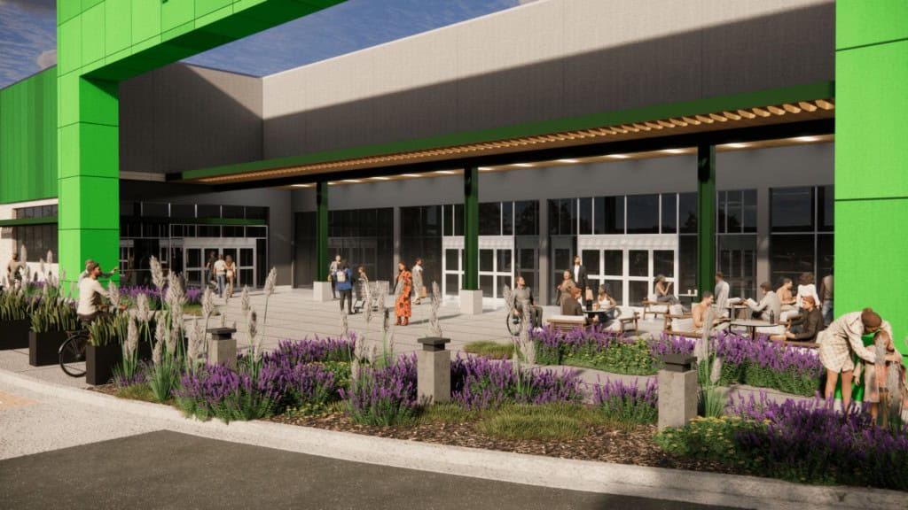 Modelo 3D de loja gigante da Amazon