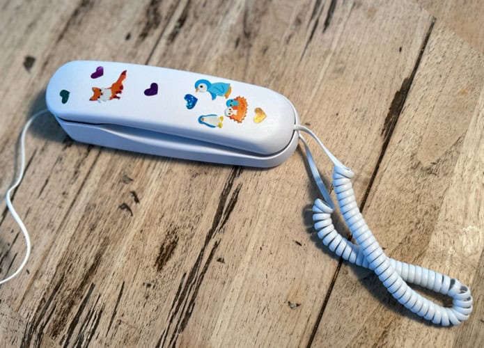 telefone com fio pinwheel home