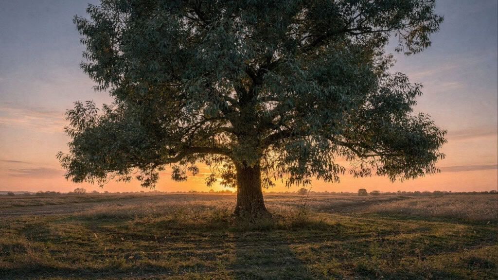 O movimento noturno que revela como as árvores descansam quando o sol se põe