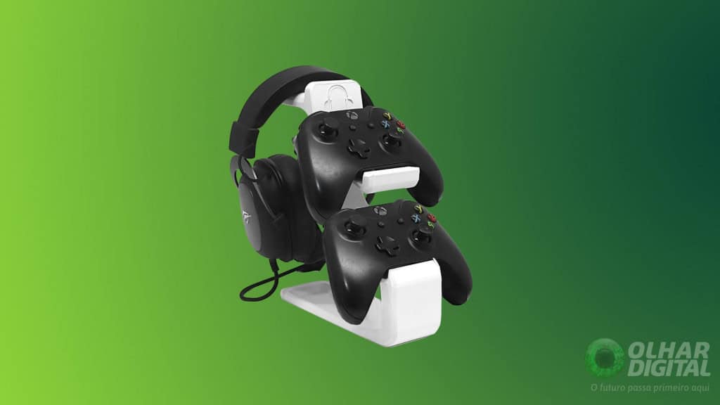 Apoio para controle e headset