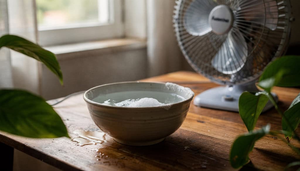O truque mais curioso com sal com água para reduzir o calor dentro de casa