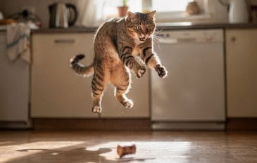 A razão biológica para o medo repentino que os gatos sentem ao ver pepinos