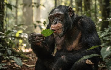 Os chimpanzés que agem como médicos e buscam plantas na natureza para tratar feridas e doenças