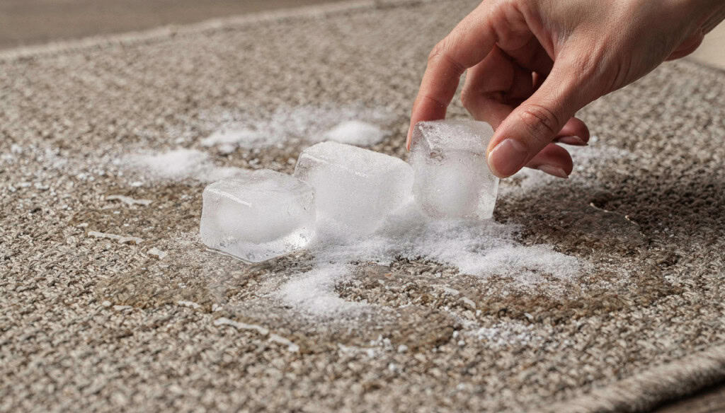 Gelo com bicarbonato no tapete vira aliado contra cheiros persistentes
