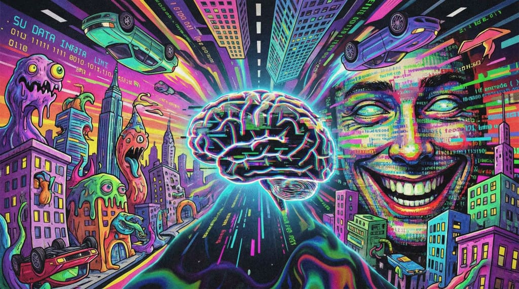 Alucinação digital: sem parâmetros claros, a IA tenta 'adivinhar' a resposta, preenchendo lacunas de conhecimento com informações falsas, porém convincentes