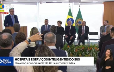 cerimônia de anúncio da Rede Nacional de Hospitais e Serviços Inteligentes do SUS