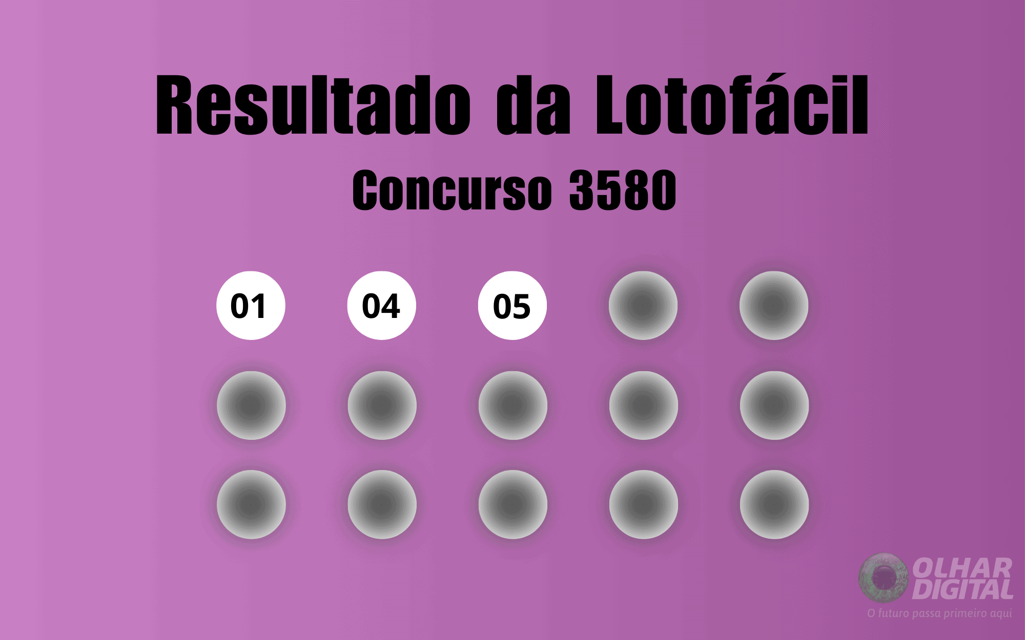 Resultado da Lotofácil de hoje: veja números e ganhadores do concurso 3580 (terça, 06/01)