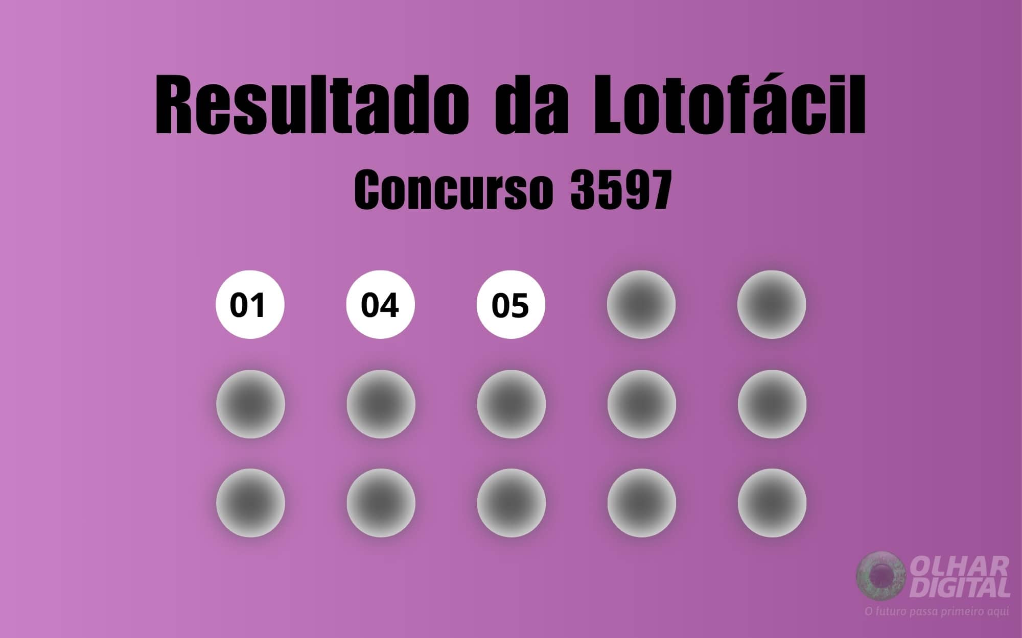 Resultado da Lotofácil de hoje: veja números e ganhadores do concurso 3597 (segunda, 26/01)