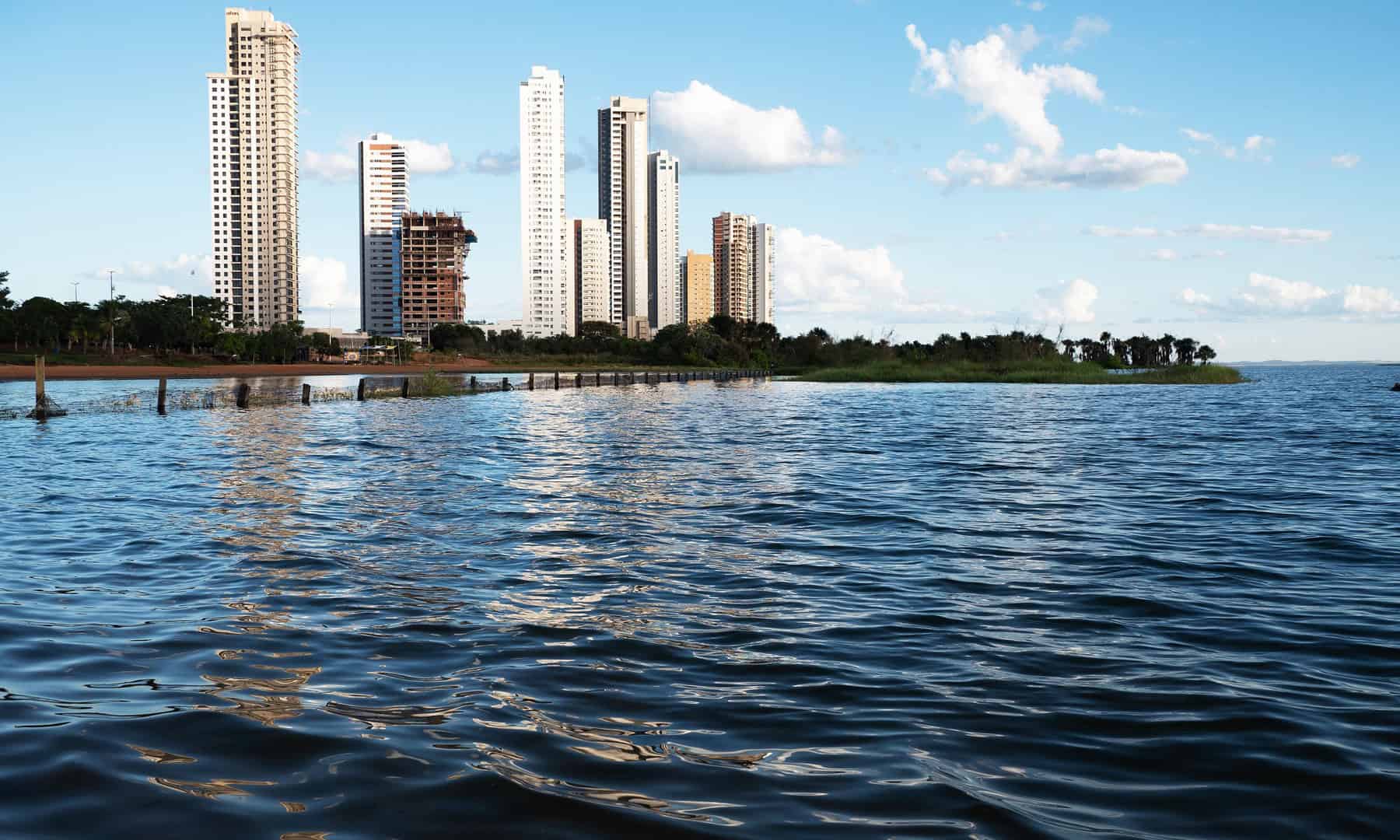 Vista da Praia da Graciosa, em Palmas, no Tocantins