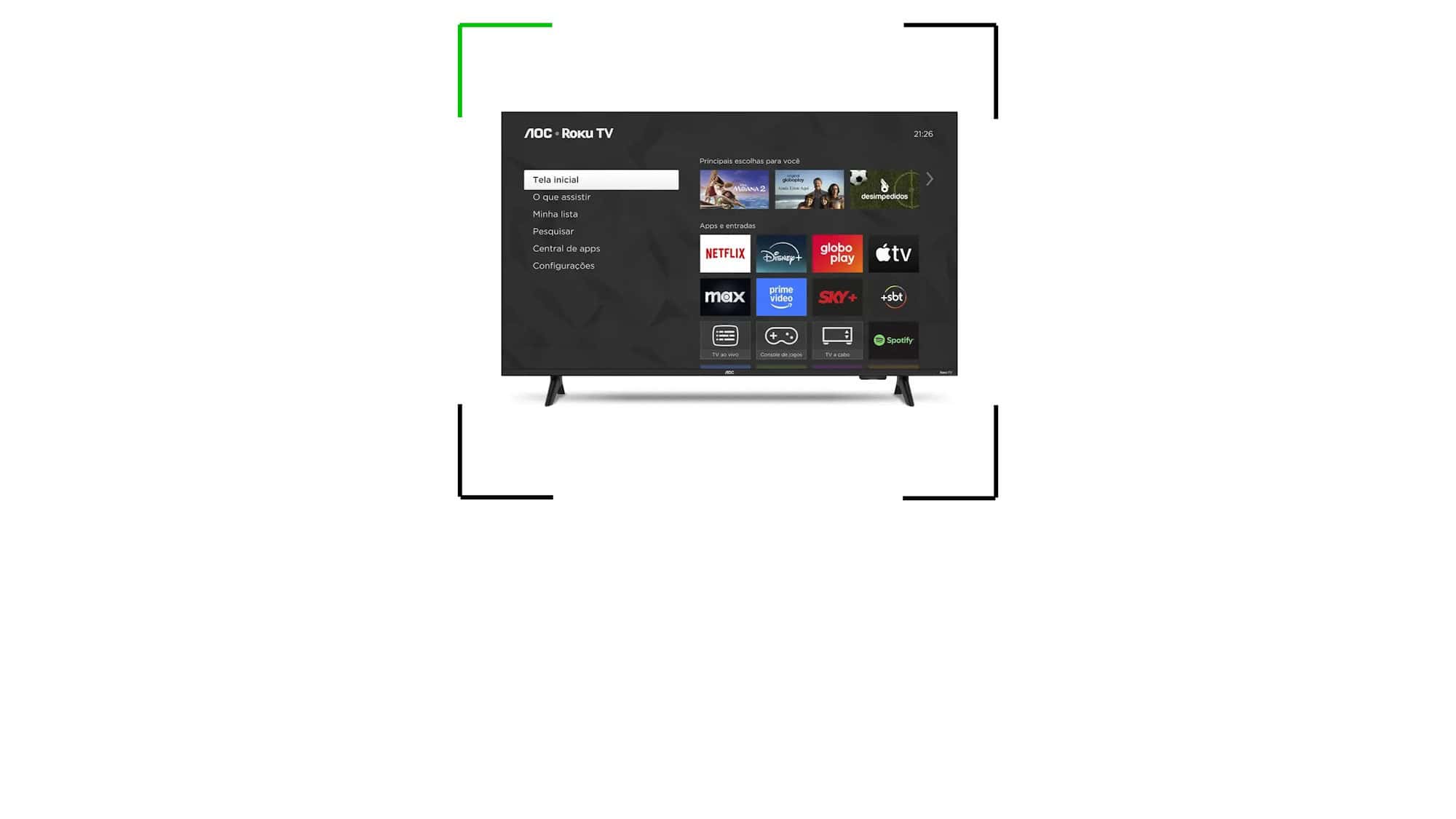 TV no precinho: modelo da AOC de 43 polegadas tem desconto extra para quem paga no Pix