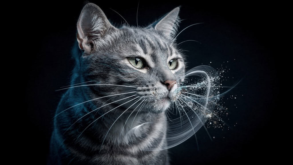 O sensor natural no corpo dos gatos que funciona como um radar para medir distâncias no escuro